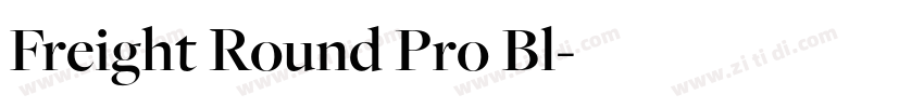 Freight Round Pro Bl字体转换